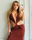 Brown Mamba Maxi Dress